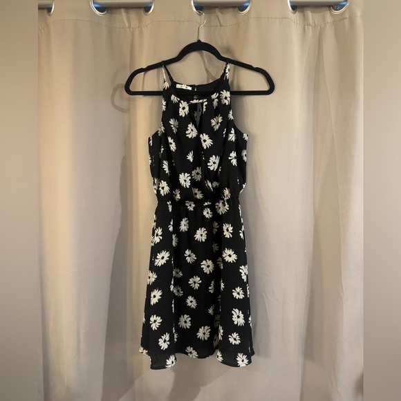 Maurice’s Floral Black and White Sleeveless Dress - Picture 1 of 8